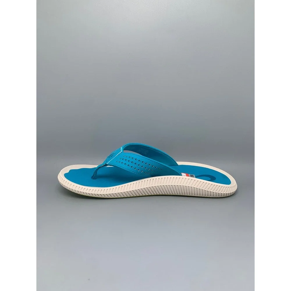 OluKai Ulele Tropic Blue Flip Flop Sandals 10435-3X3X Men's Sz 9 NEW!